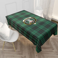 MacLean Hunting Ancient Tartan Crest Tablecloth