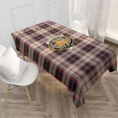 MacPherson Hunting Ancient Tartan Crest Tablecloth