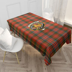 MacPherson Weathered Tartan Crest Tablecloth