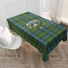 McMillan Hunting Ancient Tartan Crest Tablecloth