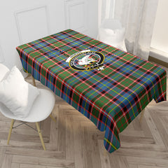Norvel (or Norvill) Tartan Crest Tablecloth