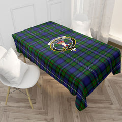 Robertson Hunting Modern Tartan Crest Tablecloth