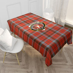 Robertson Weathered Tartan Crest Tablecloth