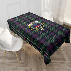 Rose Hunting Modern Tartan Crest Tablecloth