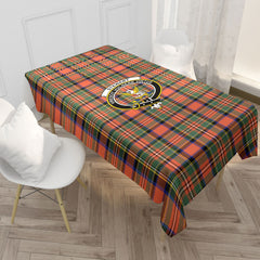 Stewart Royal Ancient Tartan Crest Tablecloth