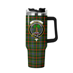 Bisset Tartan Crest 40 oz Insulated Tumbler with Handle