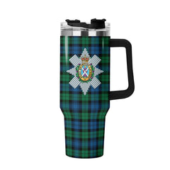Black Watch Ancient Tartan Crest 40 oz Insulated Tumbler with Handle
