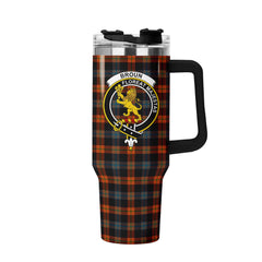 Broun Ancient Tartan Crest 40 oz Insulated Tumbler with Handle