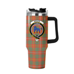 Bruce Ancient Tartan Crest 40 oz Insulated Tumbler with Handle