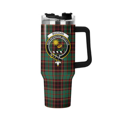 Buchan Ancient Tartan Crest 40 oz Insulated Tumbler with Handle