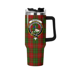 Burnett Tartan Crest 40 oz Insulated Tumbler with Handle