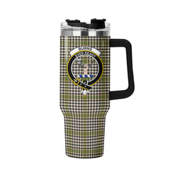 Burns Check Tartan Crest 40 oz Insulated Tumbler with Handle