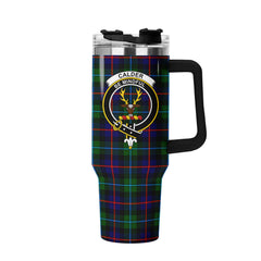 Calder Tartan Crest 40 oz Insulated Tumbler with Handle