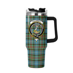 Caldwell Tartan Crest 40 oz Insulated Tumbler with Handle