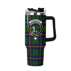 Carmichael Modern Tartan Crest 40 oz Insulated Tumbler with Handle