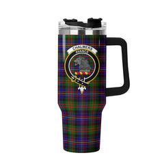 Chalmers Tartan Crest 40 oz Insulated Tumbler with Handle