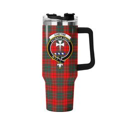 Cheyne Tartan Crest 40 oz Insulated Tumbler with Handle