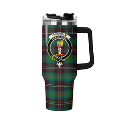 Chisholm Hunting Ancient Tartan Crest 40 oz Insulated Tumbler with Handle