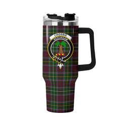 Crosbie Tartan Crest 40 oz Insulated Tumbler with Handle