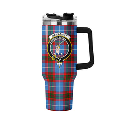 Dalmahoy Tartan Crest 40 oz Insulated Tumbler with Handle