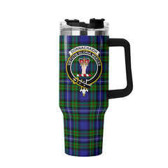 Donnachaidh Tartan Crest 40 oz Insulated Tumbler with Handle