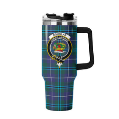 Douglas Modern Tartan Crest 40 oz Insulated Tumbler with Handle