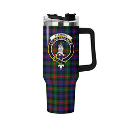Fleming Tartan Crest 40 oz Insulated Tumbler with Handle