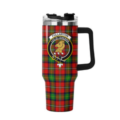 Fullarton Tartan Crest 40 oz Insulated Tumbler with Handle
