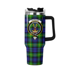 Gordon Modern Tartan Crest 40 oz Insulated Tumbler with Handle
