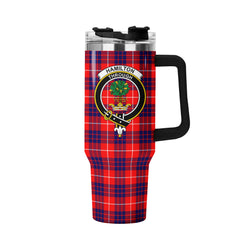 Hamilton Modern Tartan Crest 40 oz Insulated Tumbler with Handle