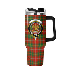 Hay Ancient Tartan Crest 40 oz Insulated Tumbler with Handle