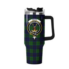 Keith Modern Tartan Crest 40 oz Insulated Tumbler with Handle
