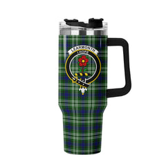 Learmonth Tartan Crest 40 oz Insulated Tumbler with Handle