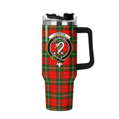 Lennox Tartan Crest 40 oz Insulated Tumbler with Handle