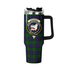 Lockhart Modern Tartan Crest 40 oz Insulated Tumbler with Handle