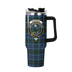 MacInnes Modern Tartan Crest 40 oz Insulated Tumbler with Handle