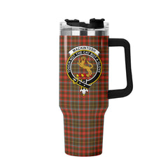 MacKintosh Hunting Weathered Tartan Crest 40 oz Insulated Tumbler with Handle