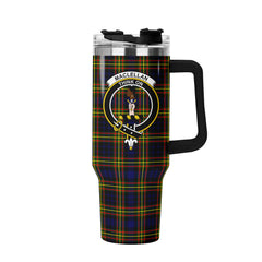 MacLellan Modern Tartan Crest 40 oz Insulated Tumbler with Handle