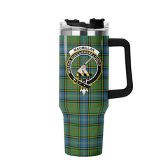 MacMillan Hunting Ancient Tartan Crest 40 oz Insulated Tumbler with Handle