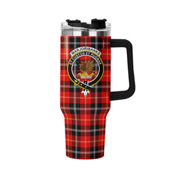 Marjoribanks Tartan Crest 40 oz Insulated Tumbler with Handle