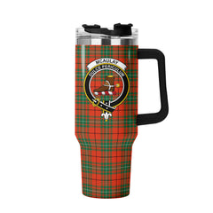 McAulay Ancient Tartan Crest 40 oz Insulated Tumbler with Handle