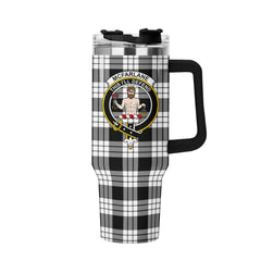 McFarlane Black - White Tartan Crest 40 oz Insulated Tumbler with Handle
