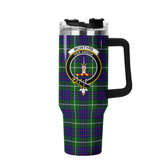 McIntyre Hunting Modern Tartan Crest 40 oz Insulated Tumbler with Handle