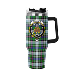 McKenzie Dress Modern Tartan Crest 40 oz Insulated Tumbler with Handle