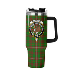 McKinnon Hunting Modern Tartan Crest 40 oz Insulated Tumbler with Handle