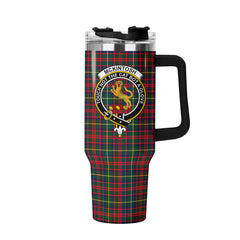 McKintosh Hunting Modern Tartan Crest 40 oz Insulated Tumbler with Handle