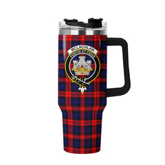 McLachlan Modern Tartan Crest 40 oz Insulated Tumbler with Handle