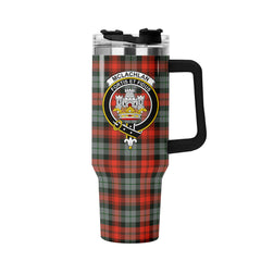 McLachlan Weathered Tartan Crest 40 oz Insulated Tumbler with Handle