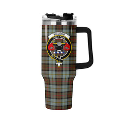McLeod of Harris Weathered Tartan Crest 40 oz Insulated Tumbler with Handle