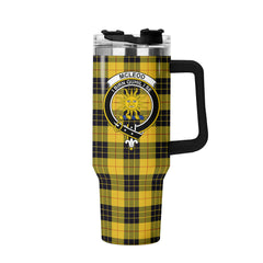 McLeod of Lewis Ancient Tartan Crest 40 oz Insulated Tumbler with Handle